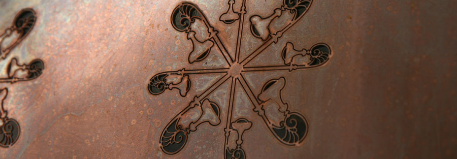 Copper decorative profile cutting